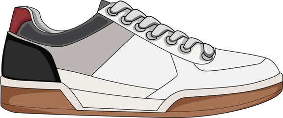 Vector sneakers shoes for training, running shoe vector illustration. Sport shoes , isolated