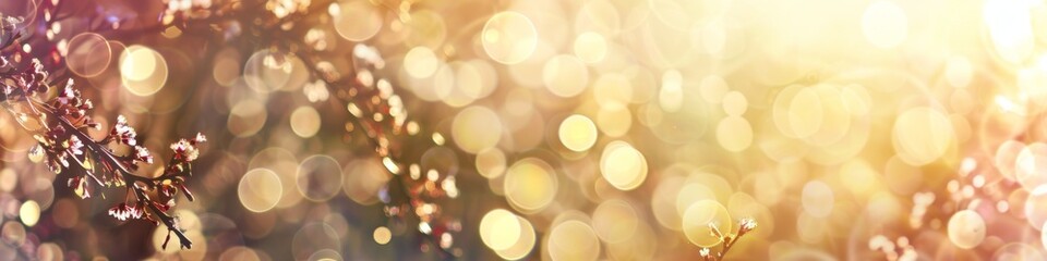 Obraz premium Golden Christmas particles and sprinkles, confetti for holiday celebrations such as Christmas or New Year. Shining golden light. Wallpaper background for advertising or gift packaging and web design, 