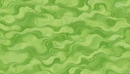 Fototapeta premium Clear Plain Shiny Warm Soft Vintage Bokeh Cloudy Wave Like Geometric Green Background or Texture