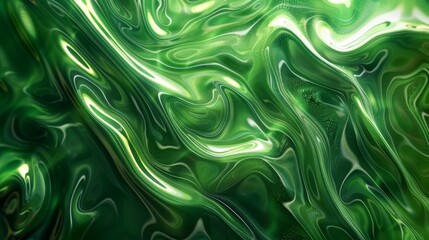 Obraz premium Abstract Spring-Themed Green Field Lines Minimalist Illustration Wallpaper. Creative Graphic Concept for Green Environmental Protection, Suitable for Graffiti, Advertising, Gift Wrapping, and Web Desi