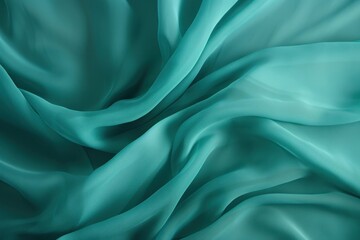 Obraz premium Chiffon backgrounds turquoise silk.