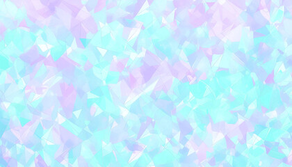 キラキラ輝くクリスタルのようなブルーと紫のグラデーション背景イラスト