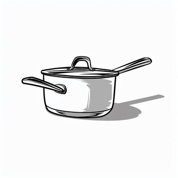 recommend clip art: A cute cartoonish line art style image of a spatula on a white background