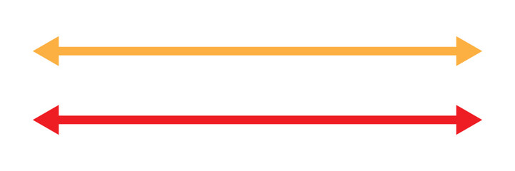 Obraz premium Long arrow vector icon. horizontal double arrow. Vector 10 Eps.