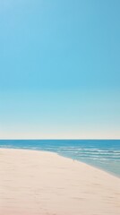 Minimal space summer beach outdoors horizon.