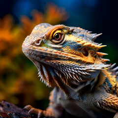 Fototapeta premium portrait of bearded dragon
