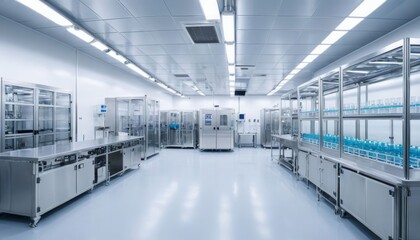 factory conditions chemical background panoramic clean pharma industrial production drug equipment pharmaceautical 