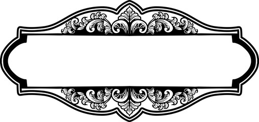 Vintage Fancy Title Border Elemen