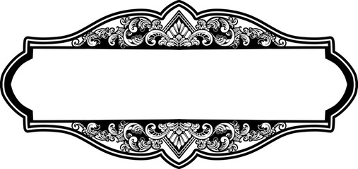 Vintage Fancy Title Border Elemen
