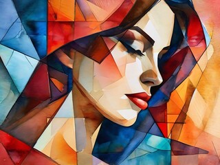 Fototapeta premium cabalist art: woman in romantic vibe