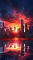 Fototapeta premium Cityscape architecture landscape outdoors.