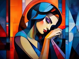 cabalist art: woman in romantic vibe