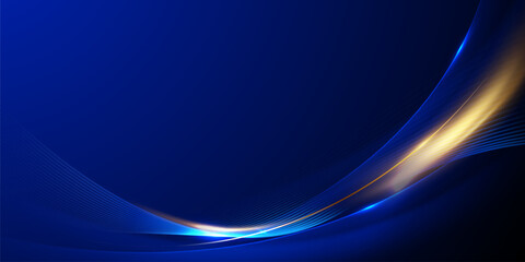 Blue background design with elegant effect elements, abstract vector illustration