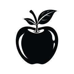 apple silhouette vector design