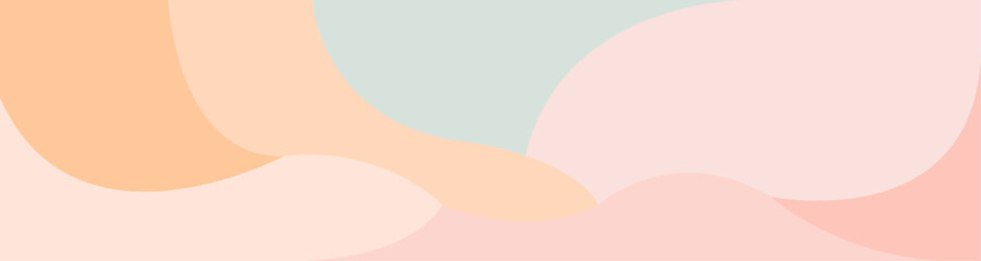 Abstract background with dynamic wavy shapes, Colorful minimal wavy background with soft color, vector, illustration,