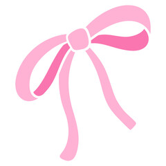 pink ribbon with bow