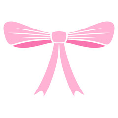 pink ribbon with bow
