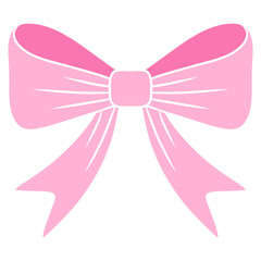 pink bow and ribbon