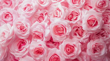 Pink Rose Bouquet Background