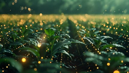 In the agricultural industry farmers use 5G and AI to monitor crops and make datadriven decisions for more efficient and sustainable farming practices.