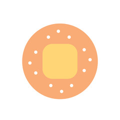 Bandage flat icon. You can be used bandage icon for several purposes like: websites, UI, UX, print templates, promotional materials, info-graphics, web and mobile phone apps.