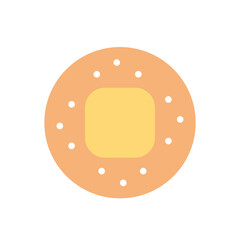 Bandage flat icon. You can be used bandage icon for several purposes like: websites, UI, UX, print templates, promotional materials, info-graphics, web and mobile phone apps.