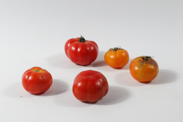 tomato isolated in white background