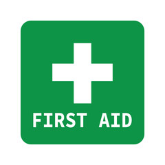 First Aid logo with a green background