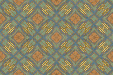 Mexican Style Frame, Traditional Ethnic Ikat, Aztec Abstract Vector Pattern, Seamless Pattern in Tribal, Folk Embroidery and Mexican Style.
