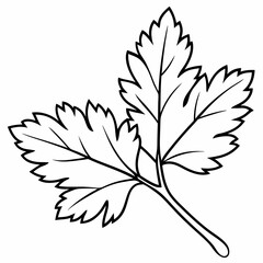 A  Leaf Icon Nature Organic Vector Line Art Illustration