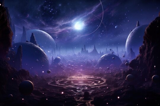 Alien space astronomy universe.