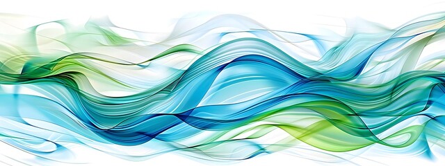 dynamic fluid abstract blue green waves seamless pattern motion the ocean textiles modern decor