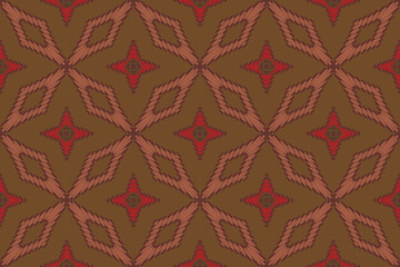 Mexican Style Frame, Traditional Ethnic Ikat, Aztec Abstract Vector Pattern, Seamless Pattern in Tribal, Folk Embroidery and Mexican Style.