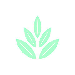 Natural floral logo simple illustration vector art for your brand