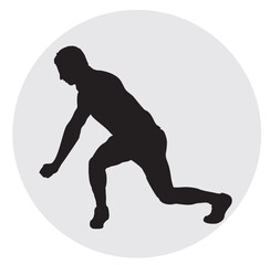 shot put sport silhouette