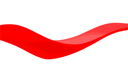 Streamlined red texture background is transparent