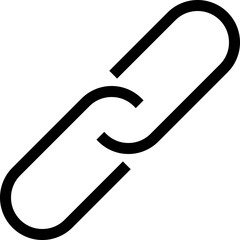 Chain, link icon vector. Link icon. Hyperlink chain symbol. Chain vector symbol. External Link icon isolated. Link Icon Flat Design