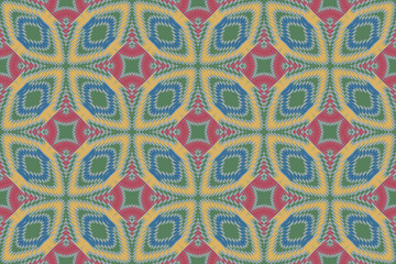 Mexican Style Frame, Traditional Ethnic Ikat, Aztec Abstract Vector Pattern, Seamless Pattern in Tribal, Folk Embroidery and Mexican Style.