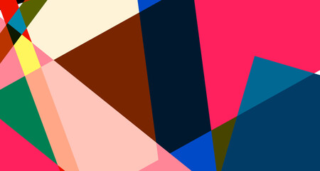 Abstract colorful geometric psychedelic pop art background