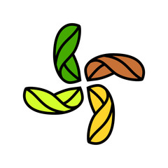 Natural floral logo simple illustration vector art for your brand