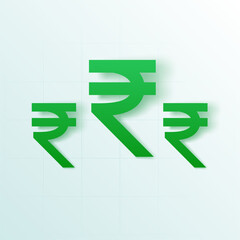 indian digital rupee symbol background for investment portfolio