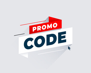 modern promo code offer template for web marketing