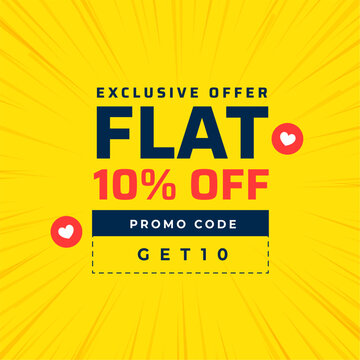 exclusive discount voucher code template get 10 percent off