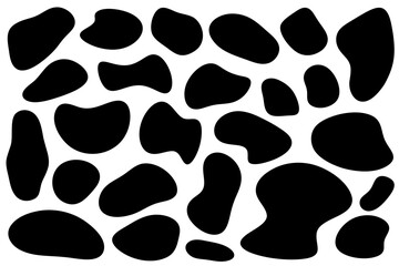 流体シェイプのイラストセット