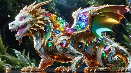 Radiant Gem-Encrusted Dragon