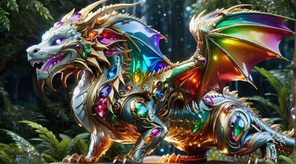 Radiant Gem-Encrusted Dragon