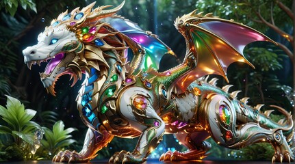 Radiant Gem-Encrusted Dragon