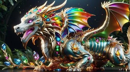 Radiant Gem-Encrusted Dragon