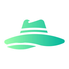 pamela hat Gradient icon