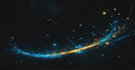 Obraz premium A mesmerizing starry background featuring a rich array of twinkling stars set against a dark, expansive sky for a luxurious and magical effect 